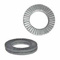 1/4" (6 mm) Vibration Proof Lock Washers, Zinc Flake, (Wedge-Lock), 50/box (25 pair)